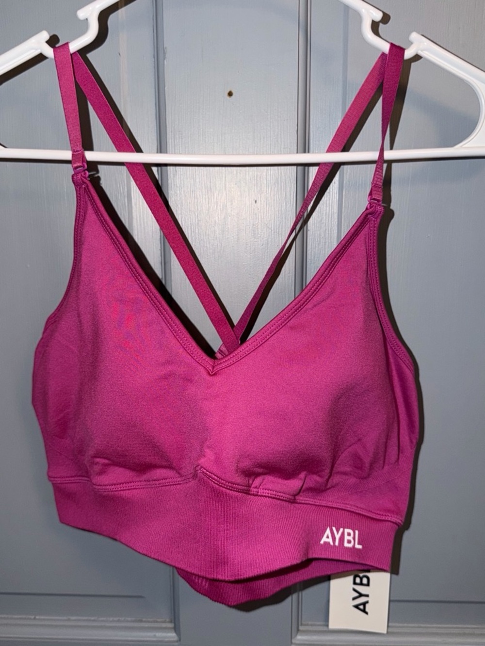 AYBL Bright Magenta Crisscross Sports Bra